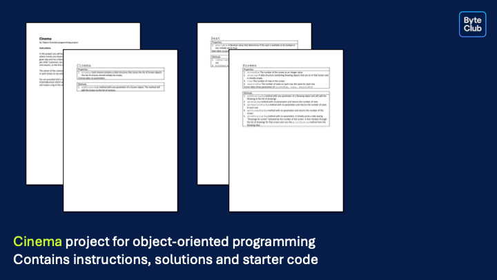 Object Oriented Programming Project - Cinema